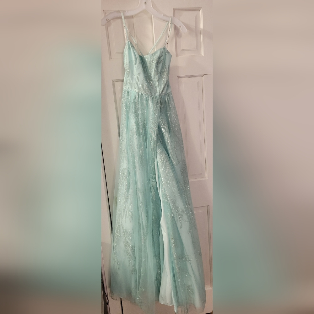 Formal mint green dress